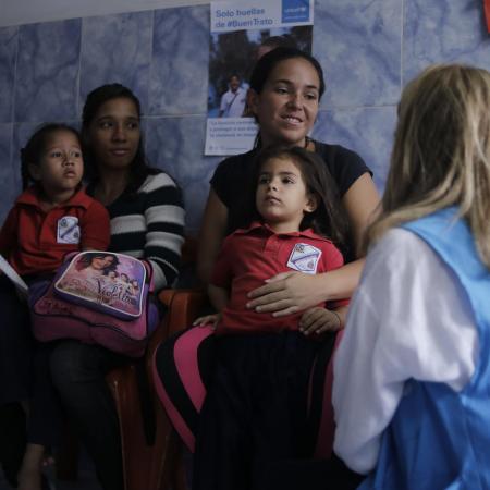 At a school in outskirts of Caracas