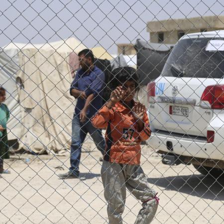 Boy at Al-Hol camp, northeast Syria