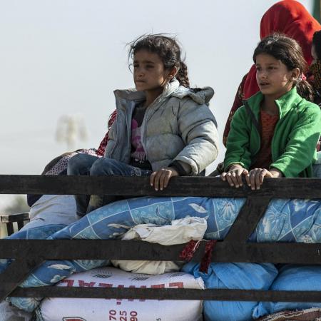 Children north-east syria